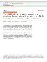 The HUSH complex is a gatekeeper of type I interferon through epigenetic regulation of LINE-1s