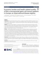 Economic burden and health-related quality of life in tenosynovial giant-cell tumour patients in Europe