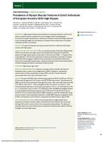 Prevalence of myopic macular features in Dutch individuals of European ancestry with high myopia