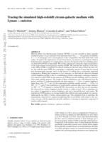 Tracing the simulated high-redshift circumgalactic medium with Lyman α emission