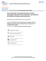 Peer education on sexual diversity in Dutch secondary education