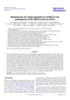 Modelling the He I triplet absorption at 10 830 {\rA} in the atmospheres of HD 189733 b and GJ 3470 b