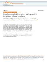 Imaging moiré deformation and dynamics in twisted bilayer graphene