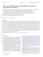 Observed CN and HCN intensity ratios exhibit subtle variations in extreme galaxy environments