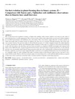 On dust evolution in planet-forming discs in binary systems