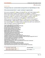 Perspectives on automated composition of workflows in the life sciences