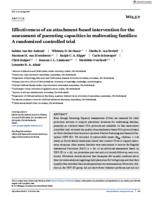 Effectiveness of an attachment-based intervention for the assessment of parenting capacities in maltreating families