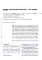 Turbulent disk viscosity and the bifurcation of planet formation histories