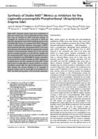 Synthesis of stable NAD+ mimics as inhibitors for the legionella pneumophila phosphoribosyl biquitylating enzyme SdeC