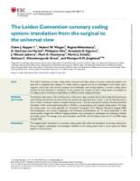 The Leiden Convention coronary coding system