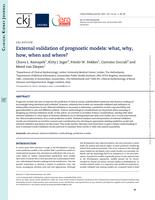 External validation of prognostic models: what, why, how, when and where?