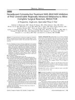 Neoadjuvant cytoreductive treatment with BRAF/MEK inhibition of prior unresectable regionally advanced melanoma to allow complete surgical resection, REDUCTOR