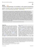 Genetic underpinnings of sociability in the general population