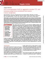 AID overexpression leads to aggressive murine CLL and nonimmunoglobulin mutations that mirror human neoplasms