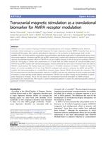 Transcranial magnetic stimulation as a translational biomarker for AMPA receptor modulation