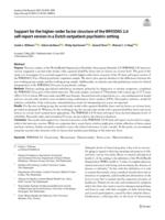 Support for the higher-order factor structure of the WHODAS 2.0 self-report version in a Dutch outpatient psychiatric setting