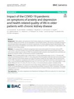 Impact of the COVID-19 pandemic on symptoms of anxiety and depression and health-related quality of life in older patients with chronic kidney disease