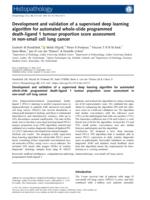 Development and validation of a supervised deep learning algorithm for automated whole-slide programmed death-ligand 1 tumour proportion score assessment in non-small cell lung cancer