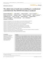 The added value of multi-state modelling in a randomized controlled trial