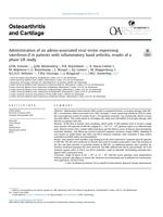 Administration of an adeno-associated viral vector expressing interferon-beta in patients with inflammatory hand arthritis, results of a phase I/II study