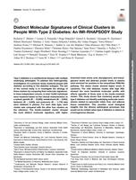 Distinct molecular signatures of clinical clusters in people with type 2 diabetes