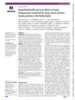 Quantified health and cost effects of faster endovascular treatment for large vessel ischemic stroke patients in the Netherlands