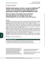 Relationship between motion, using the GaitSmart (TM) system, and radiographic knee osteoarthritis