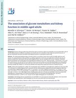 The association of glucose metabolism and kidney function in middle-aged adults