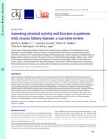 Assessing physical activity and function in patients with chronic kidney disease: a narrative review