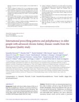 International prescribing patterns and polypharmacy in older people with advanced chronic kidney disease