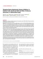 Stopping renin-angiotensin system inhibitors in patients with advanced CKD and risk of adverse outcomes