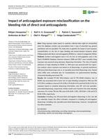 Impact of anticoagulant exposure misclassification on the bleeding risk of direct oral anticoagulants