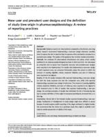 New-user and prevalent-user designs and the definition of study time origin in pharmacoepidemiology: a review of reporting practices