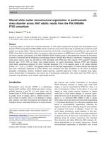 Altered white matter microstructural organization in posttraumatic stress disorder across 3047 adults