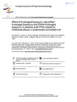 Effect of Prolonged Exposure, intensified Prolonged Exposure and STAIR plus Prolonged Exposure in patients with PTSD related to childhood abuse