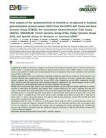 Final analysis of the randomized trial on imatinib as an adjuvant in localized gastrointestinal stromal tumors (GIST) from the EORTC Soft Tissue and Bone Sarcoma Group (STBSG), the Australasian Gastro-Intestinal Trials Group (AGITG), UNICANCER, French Sar