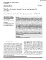 Modeling the mechanisms of interest raising videos in education