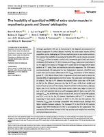 The feasibility of quantitative MRI of extra-ocular muscles in myasthenia gravis and Graves' orbitopathy