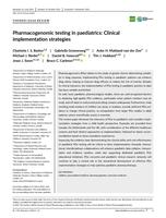 Pharmacogenomic testing in paediatrics