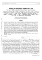 Probing the atmosphere of WASP-69 b with low- and high-resolution transmission spectroscopyen