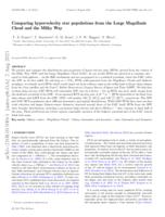 Comparing hypervelocity star populations from the Large Magellanic Cloud and the Milky Way