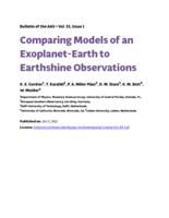 Comparing models of an exoplanet-earth to earthshine observations