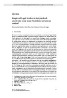 Empirical Legal Studies in het juridisch onderwijs