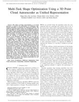 Multi-task shape optimization using a 3D point cloud autoencoder as unified representation