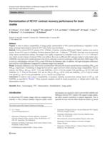 Harmonisation of PET/CT contrast recovery performance for brain studies