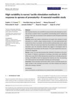 High variability in nurses' tactile stimulation methods in response to apnoea of prematurity