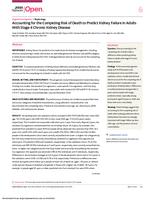 Accounting for the competing risk of death to predict kidney failure in adults with stage 4 chronic kidney disease