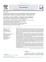 Continuous postoperative pericardial flushing reduces postoperative bleeding after coronary artery bypass grafting