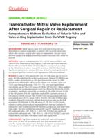 Transcatheter mitral valve replacement after surgical repair or replacement comprehensive midterm evaluation of valve-in-valve and valve-in-ring implantation from the VIVID registry