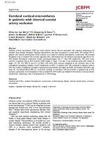 Cerebral cortical microinfarcts in patients with internal carotid artery occlusion